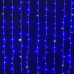 Електрогірлянда штора Novogodko, 272 LED, синій, 3х2,6 м, мерехтіння