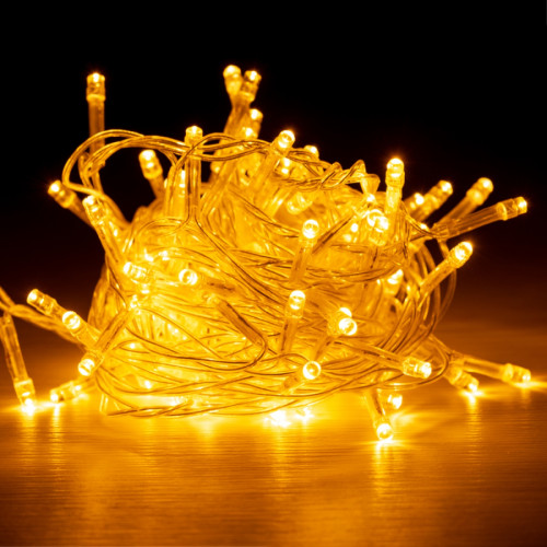 Гірлянда світлодіодна нитка Novogodko, 100 LED, теплий білий, 5 м, 8 реж.