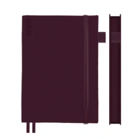 Ежедневник недатированный А6 Leo Planner 352 страницы, Бордо