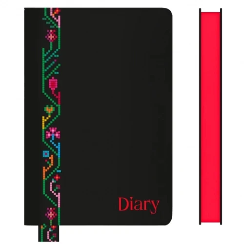 Щоденник недатований А5 Leo Planner Bianco 368 сторінок, Чорний