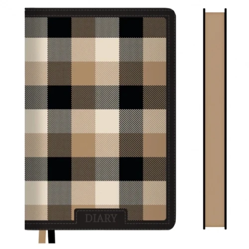 Щоденник недатований А5 Leo Planner Bianco 368 сторінок, Коричневий
