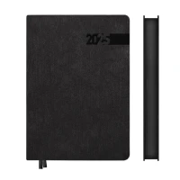 Щоденник датований А5 Leo Planner інтегральний 368 сторінок Чорний