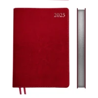 Щоденник датований А5 Leo Planner інтегральний 368 сторінок, Червоний