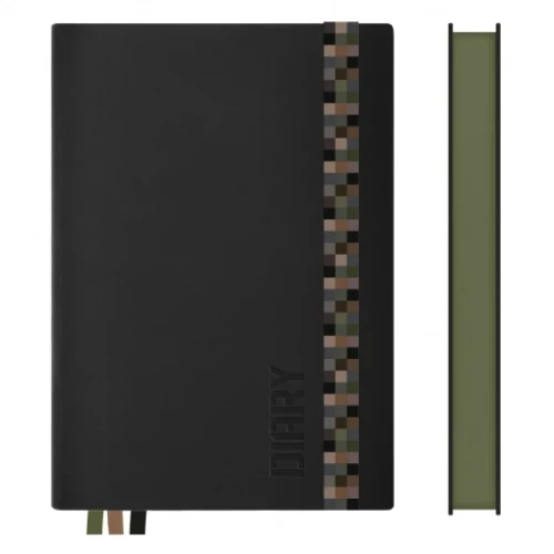 Щоденник датований А5 Leo Planner інтегральний 368 сторінок Чорний