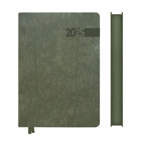 Щоденник датований А5 Leo Planner інтегральний 368 сторінок, Хакі