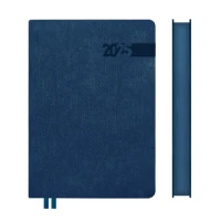 Щоденник датований А5 Leo Planner інтегральний 368 сторінок, Темно-синій