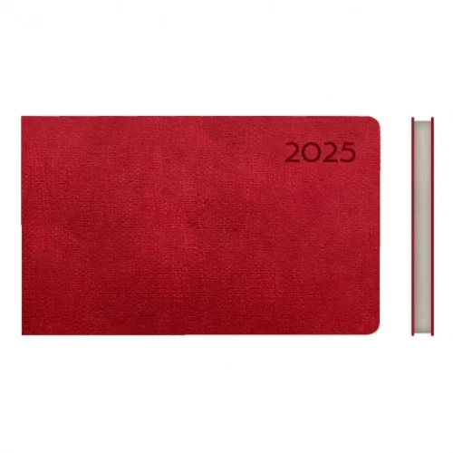 Тижневик датований 10х15см Leo Planner 128 сторінок Червоний