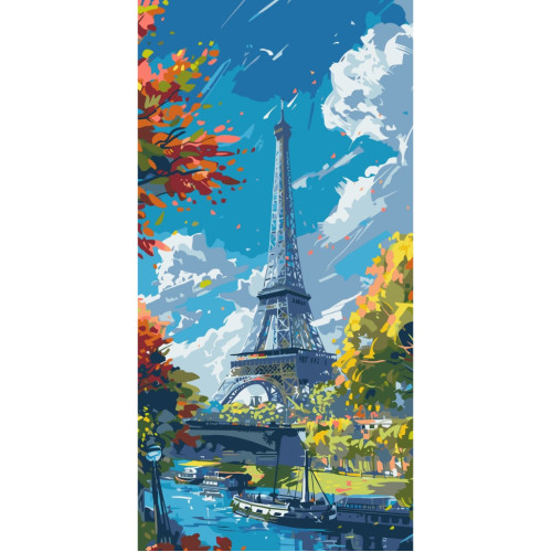 Картина по номерам Eiffel Tower 11571-AC 40х80 см