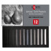 Набір сухої пастелі Сірий тон Santi Grey Tones 12 кольорів