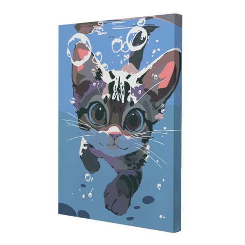 Картина по номерам Riviera Blanca Litlle cat 28x40 см (RB-1013)