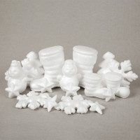 Пінопластові заготовки SANTI Набір Новорічний 18 штук мікс