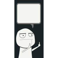 Открытка по номерам Fuck you 16111-AC 40х80 см