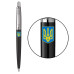 Подарунковий набір кулькова ручка та блокнот Великий Герб України Parker JOTTER UKRAINE Black CT BP