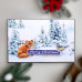 Набір для створення вітальних листівок 6 шт Різдво Country Christmas , 10 см х 15 см
