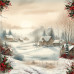Набір двостороннього скраппаперу Nostalgic Christmas 30,5x30,5см, 10 аркушів