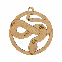 Заготовка для декору Змія, ХДФ, 7,5 х8, 5 см, 4 шт, ROSA Talent