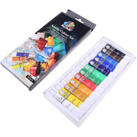 Художественные акриловые краски BeiJiaEr, набор 12 цветов по 12 мл