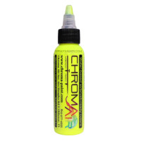Универсальная акриловая краска Желтая флуоресцентная, ChromaAir Fluorescent Yellow 60 мл