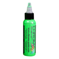 Универсальная акриловая краска Зеленая флуоресцентная, ChromaAir Fluorescent Green 60 мл