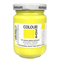 Акриловая краска Ярко-желтая (бриллиантовая) Renesans Colours, 125 мл