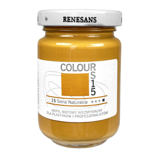 Акрилова фарба Сієна натуральна Renesans Colours, 125 мл