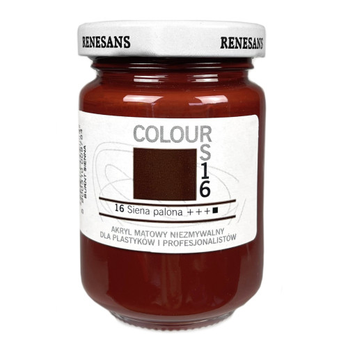 Акрилова фарба Сієна палена Renesans Colours, 125 мл