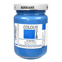 Акриловая краска Небесно-голубая Renesans Colours, 125 мл