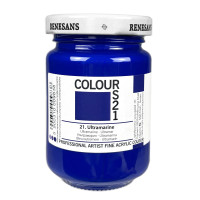 Акрилова фарба Ультрамаринова блакитна Renesans Colours, 125 мл