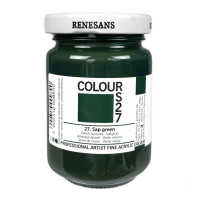 Акриловая краска Желтовато-зеленая Renesans Colours, 125 мл