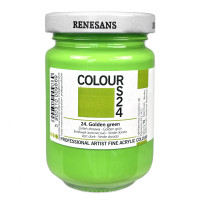 Акриловая краска Золотисто-зеленая Renesans Colours, 125 мл