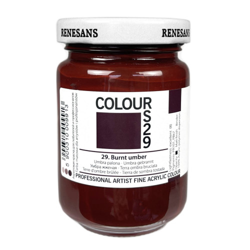Акрилова фарба Умбра палена Renesans Colours, 125 мл