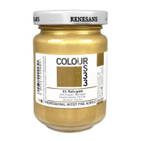 Акриловая краска №33 Богатое золото Renesans Colours, 110 мл