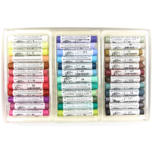 Набори сухої пастелі Renesans Extra-Soft Handmade, 36 кольорів