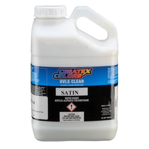 Лак сатиновий із захистом від ультрафіолету Createx 4051 UVLS Satin Clear, 3785 мл