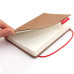 Блокнот Transotype Sense Book Red Rubber L, 20,5х28,5 см, 135 сторінок, чисті аркуші