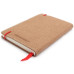 Блокнот Transotype Sense Book Red Rubber L, 20,5х28,5 см, 135 сторінок, чисті аркуші