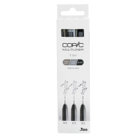 Набiр лайнерiв Copic Multiliner coloured, 3 шт (0,5+0,5+0,5), warm grey/cool grey/black