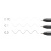 Набiр лайнерiв Copic Multiliner, 3 шт (0,05+0,1+0,3), чорний