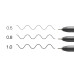 Набiр лайнерiв Copic Multiliner, 3 шт (0,5+0,8+1,0), чорний