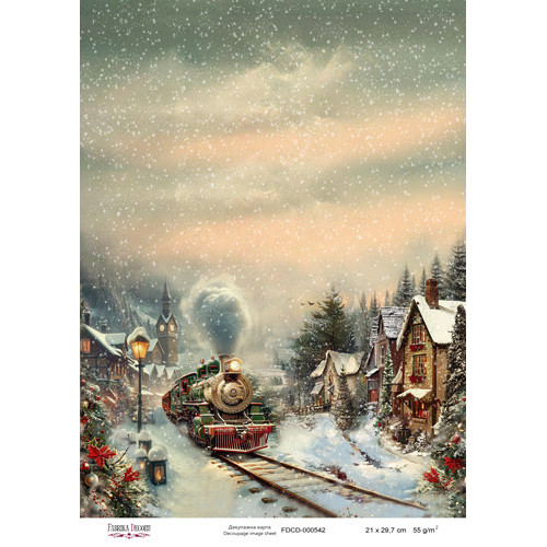 Декупажная карта №0542, 21x29,7 см