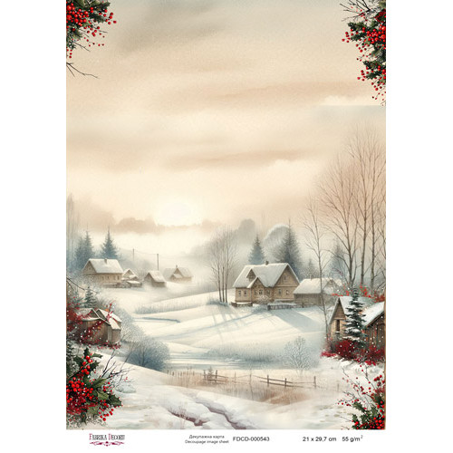 Декупажная карта №0543, 21x29,7 см