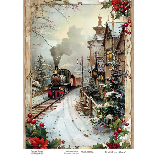 Декупажная карта №0550, 21x29,7 см