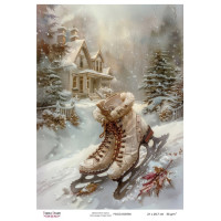 Декупажна картка №0594, 21x29,7 см