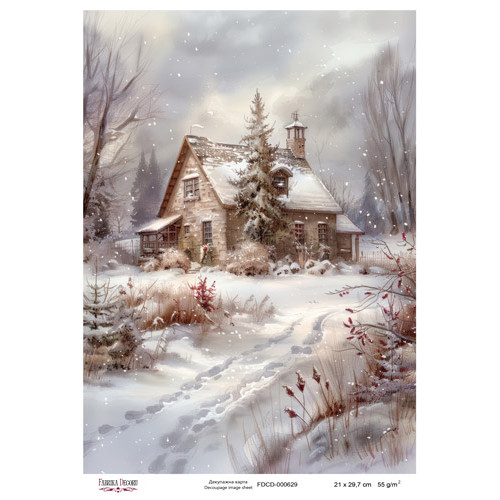 Декупажная карта №0629, 21x29,7 см