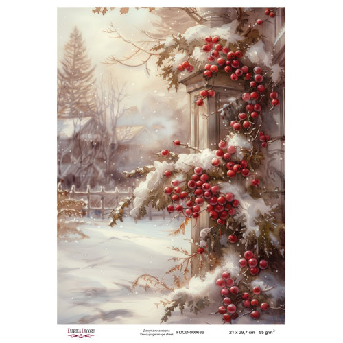 Декупажна картка №0636, 21x29,7 см