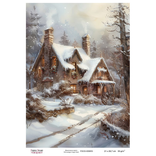 Декупажная карта №0653, 21x29,7 см
