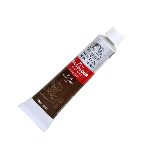 Художня олія фарба Winsor Newton № 530 Умбра палена, туба 45 мл