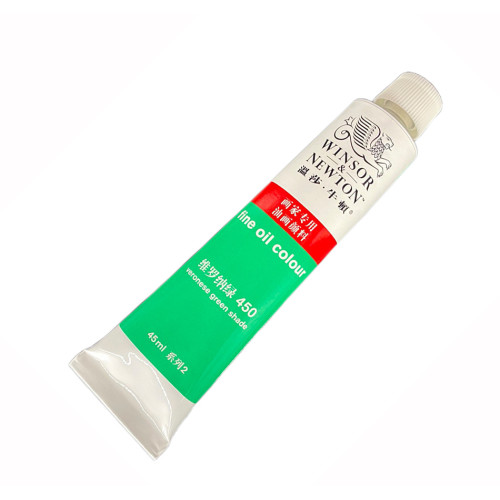 Художня олія фарба Winsor Newton № 450 Veronese Green Shade, туба 45 мл