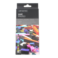 Пастель для рисования Art Nation Soft pastel сухая, мягкая, 12 цветов