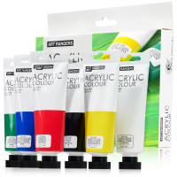 Набір акрилових фарб для малювання Art Ranger Acryliс regular 6 кольорів у тубах по 75 мл